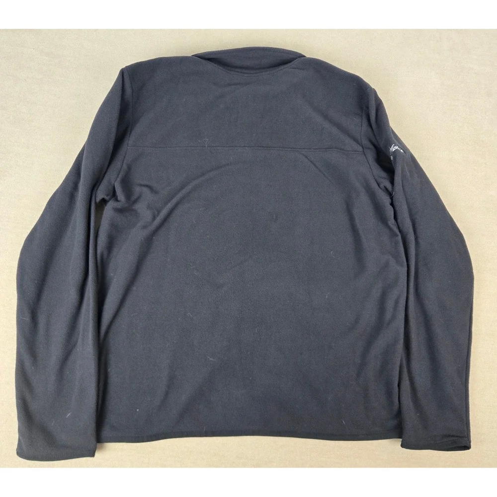 The North Face Mens Black Fleece 1/4 Zip Pullover Chateau Ste Michelle Large